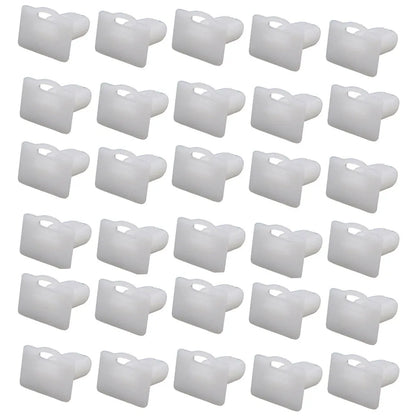 Pack of 60 D318 colour PA66 plastic automobile trim panel clips and fasteners.