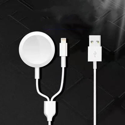 Premium wireless charging dock for Apple Watch, featuring compact design, durable materials, and intelligent charging protection
