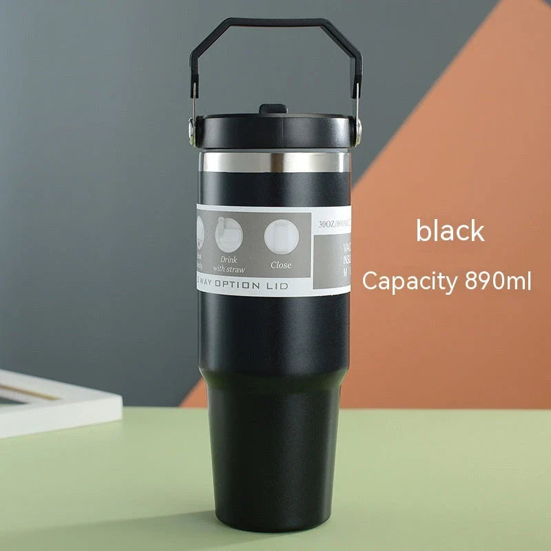 Premium stainless steel insulated tumbler with double-wall vacuum technology, available in multiple vibrant colors and sizes
