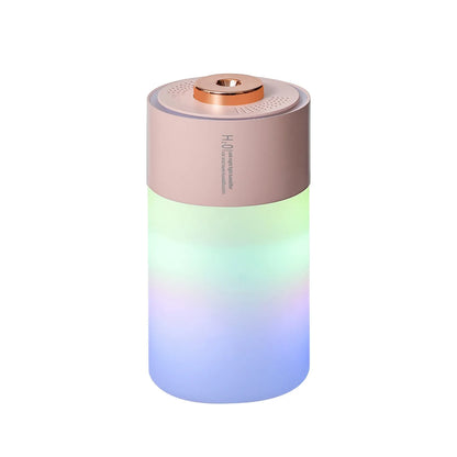 Japanese Korean colourful portable humidifier in pink or white with USB cable