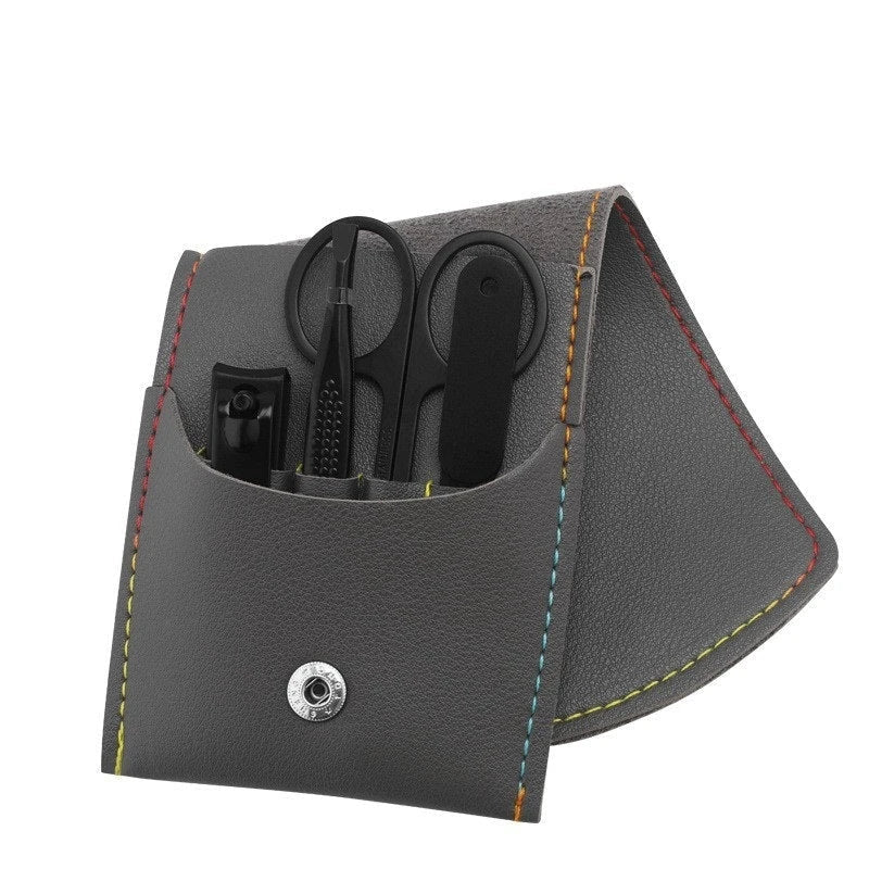 Premium 16-Piece Manicure Set with Stainless Steel Tools and Stylish PU Leather Case