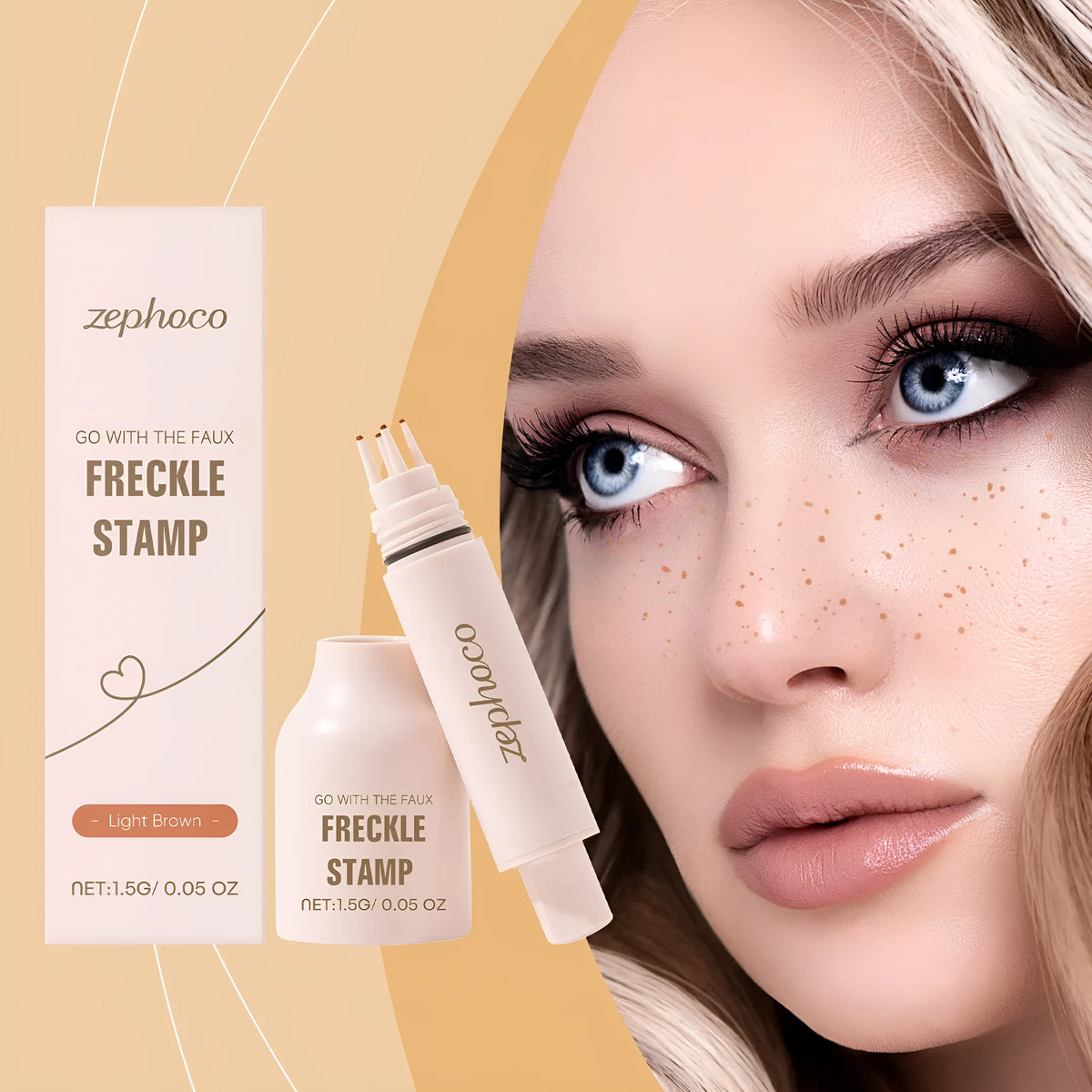 Freckle removal pen in brown shades, 15g, with kaolin and silicone oil