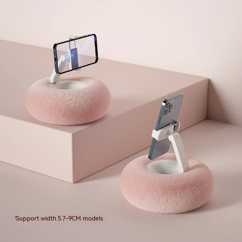 ABS plastic rotating bracket holding a tablet, showing height adjustment and rotation features with colour options