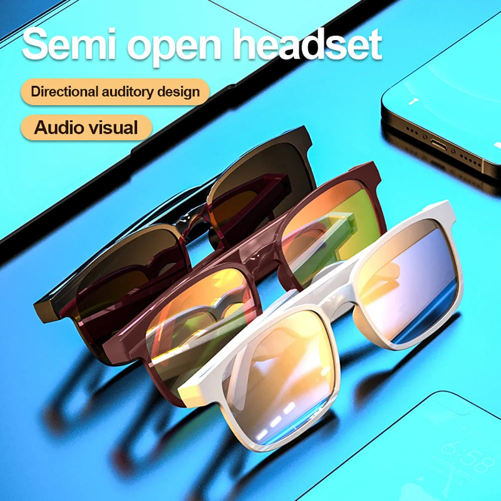 Bluetooth 5.0 Smart Sunglasses for sports and calls with waterproof feature