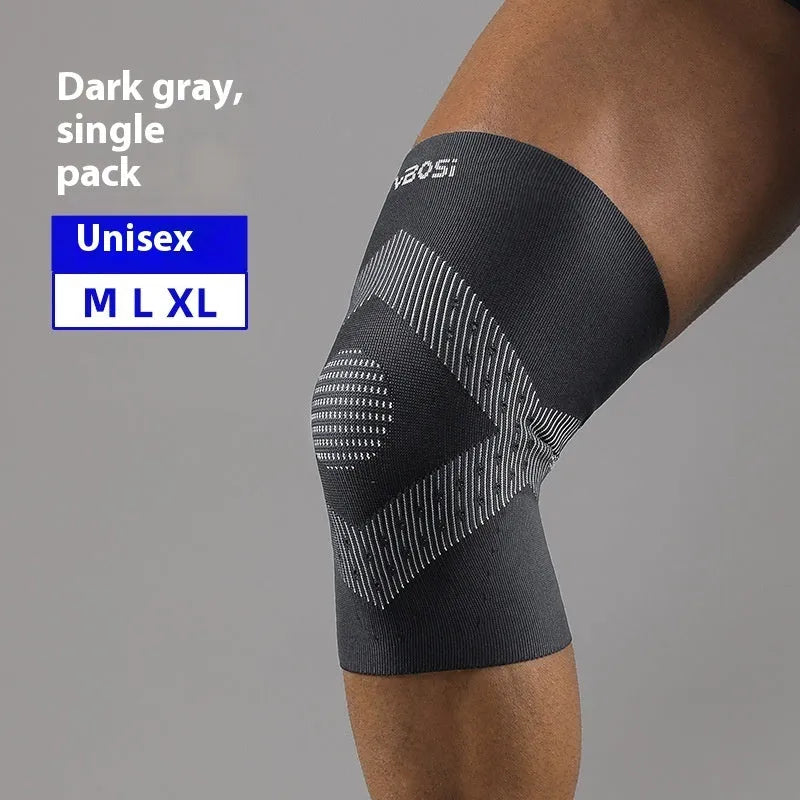 Adult sports knee pad in polyester fibre, available in sizes M, L and XL and six colours