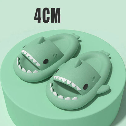 Cozy shark-themed slippers made of premium EVA material for indoor and outdoor wear