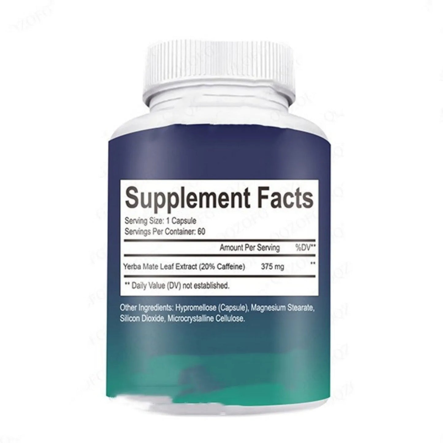 Bottle containing 60 vitamin capsules for daily nutritional supplementation