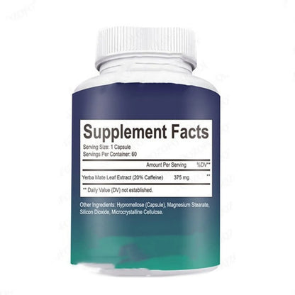 Bottle containing 60 vitamin capsules for daily nutritional supplementation