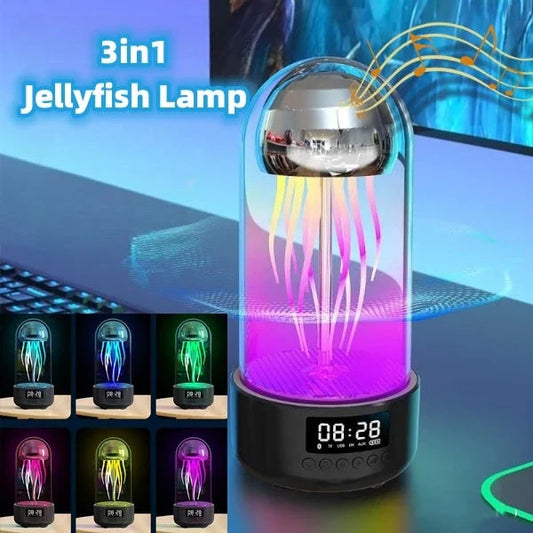 Multifunction Jellyfish Lamp with Bluetooth Speaker - Color-changing Ambient Light and Wireless Audio Device for Home Decor