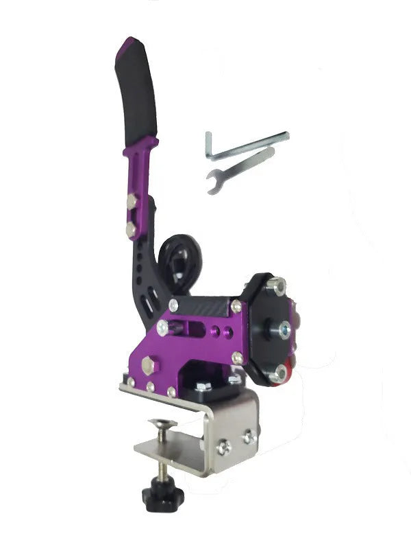 USB handbrake controller for PC racing games with aluminium and stainless steel construction