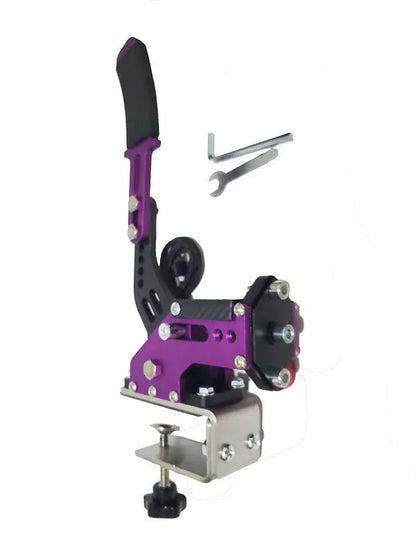 USB handbrake controller for PC racing games with aluminium and stainless steel construction