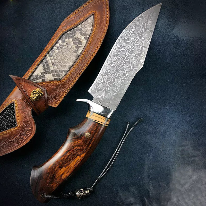 Folding Forging Outdoor Self-defense Knife with multi-purpose hook and bottle opener
