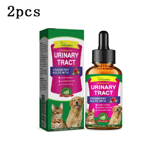 60ml pet care drops bottle with natural botanical extracts for animal comfort