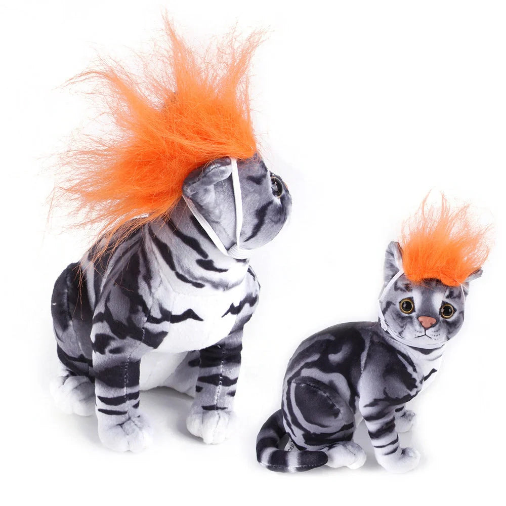 Adjustable dog wig for pets in various colours with elastic chin strap