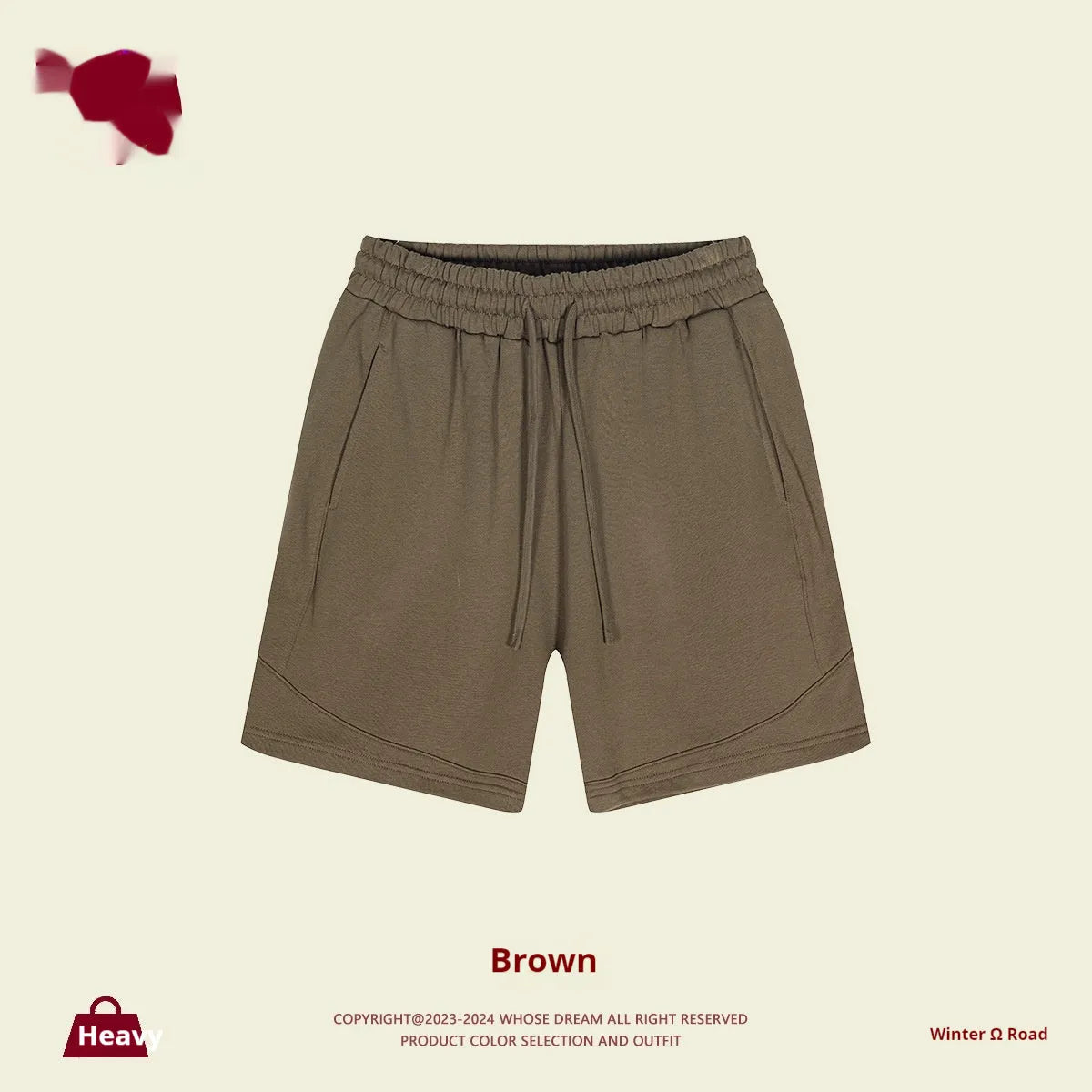 Children's cotton shorts in solid colours with loose fit for sports and casual wear