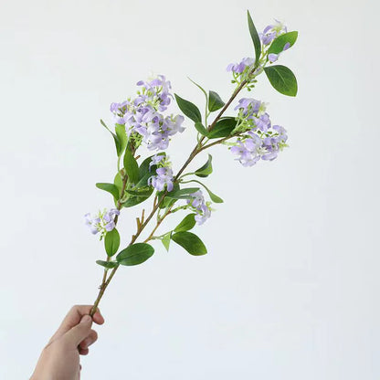 Artificial silk flower decoration in pink, purple, white, or yellow colours for table centrepieces