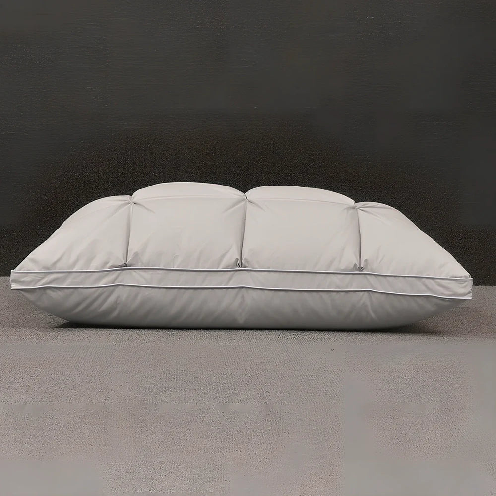 White goose down pillow with pure cotton cover in rectangular 48x74cm size