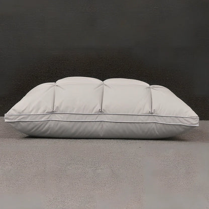 White goose down pillow with pure cotton cover in rectangular 48x74cm size