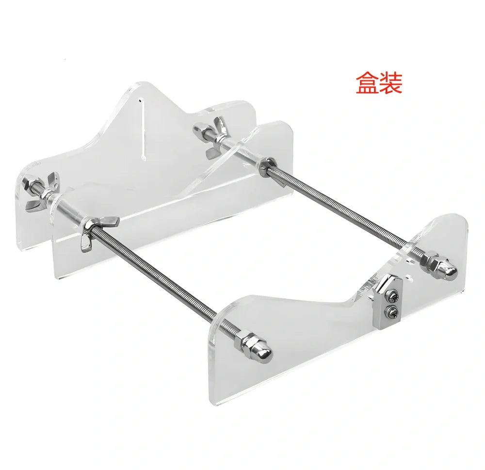Black metal glass bottle cutter tool with adjustable stand for 0.5-2 inch diameter bottles