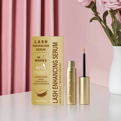 4ml eyelash growth serum in neutral packaging with applicator for lash enhancement