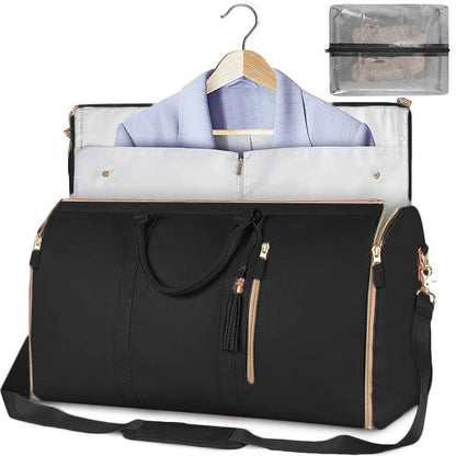 Stylish and durable carry-on travel bag with convenient organization pockets and versatile storage options