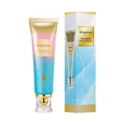 100g tube of nicotinamide whitening toothpaste for adults with mint flavour.