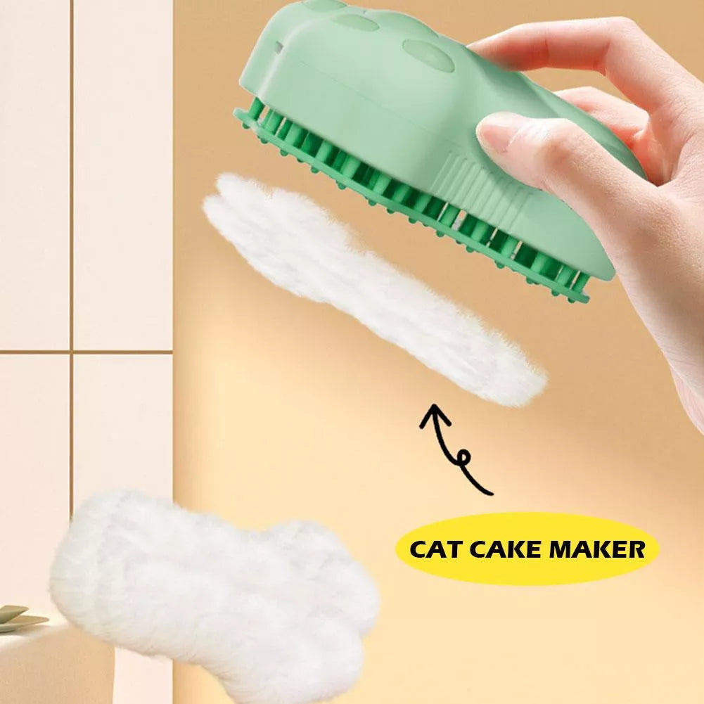 Electric cat dog spray comb with UV light and steam cleaning function