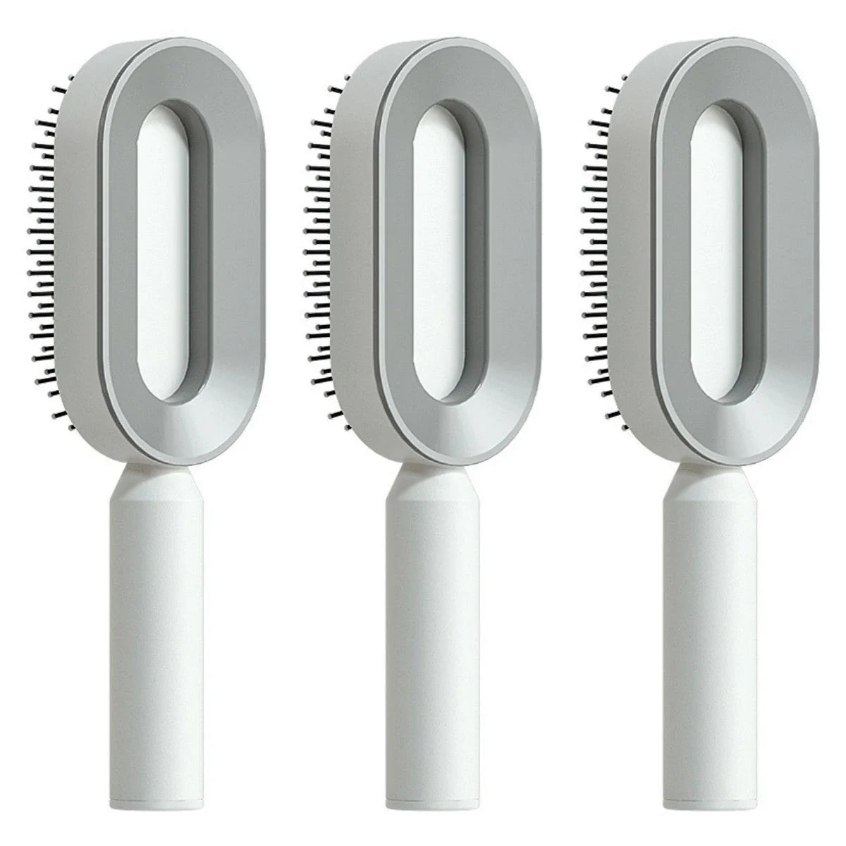 Premium self-cleaning hair brush with airbag massage technology for smooth, healthy hair