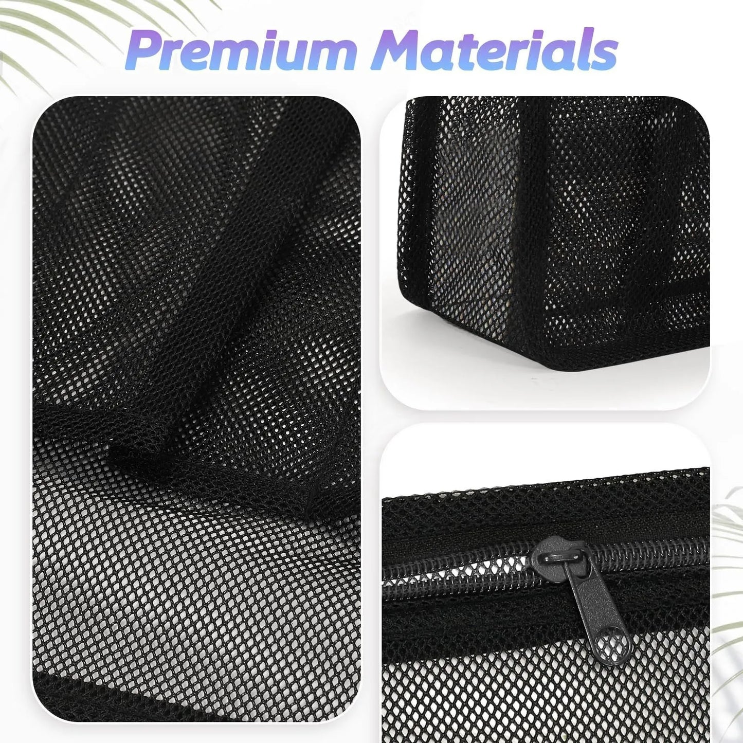 Large black and pink swimming gym bag with dry wet separation and an external mesh pocket.