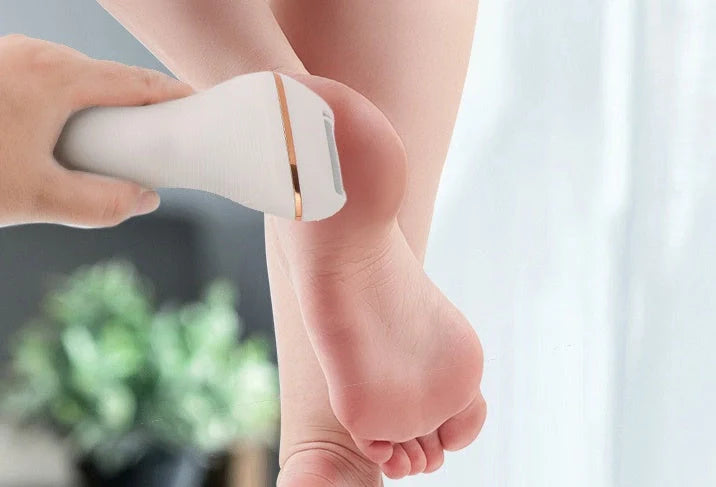 Electric Foot Grinder with dual-speed settings for removing dead skin and calluses