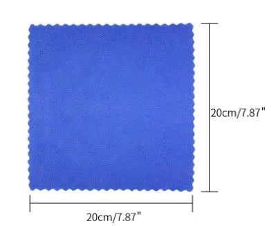 Automotive iron powder rust remover spray bottle with blue square sponge and towel applicators