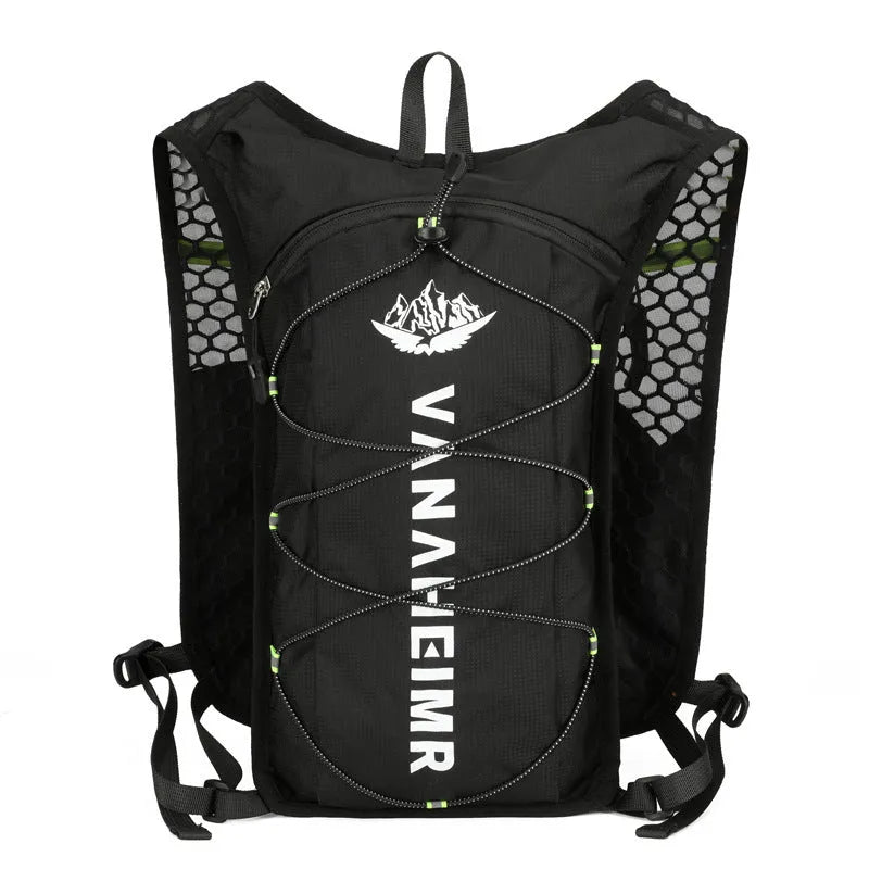 Ultra-light waterproof outdoor backpack in streamer orange colour with air pillow belt system