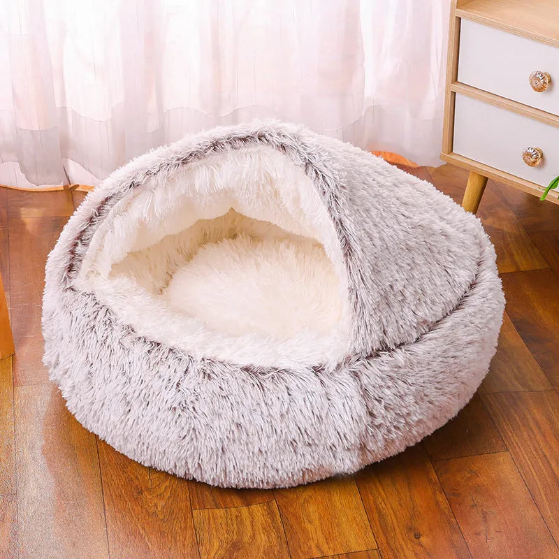 Waterproof cloth dog kennel with semi-enclosed design and removable cover in a gradient colour