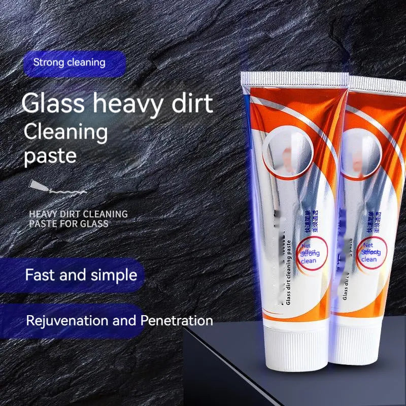 White car windscreen cleaning paste in packaging with 65ml capacity for oil stain removal