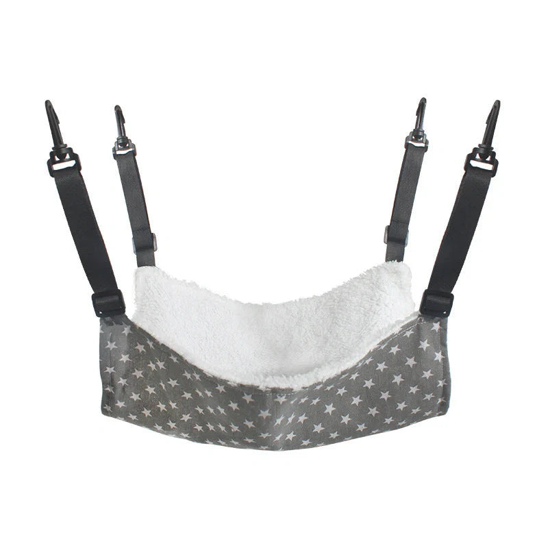Cosy and adjustable hanging cat nest in a variety of patterns and sizes