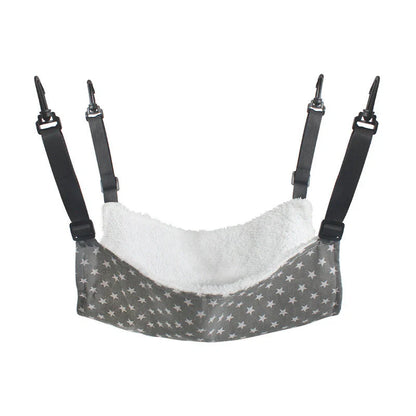 Cosy and adjustable hanging cat nest in a variety of patterns and sizes