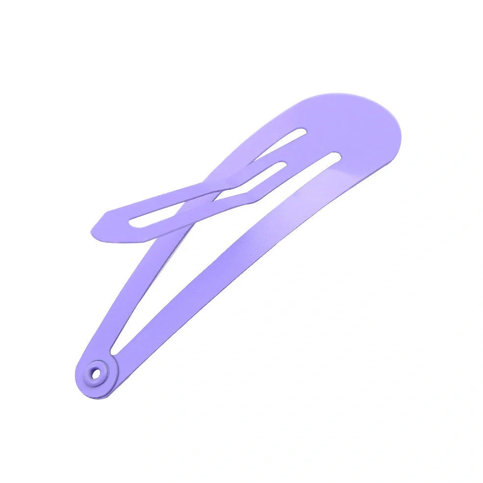 80 metal hair clips in 20 colours with non-slip design, 2-inch size, in a zip-lock bag