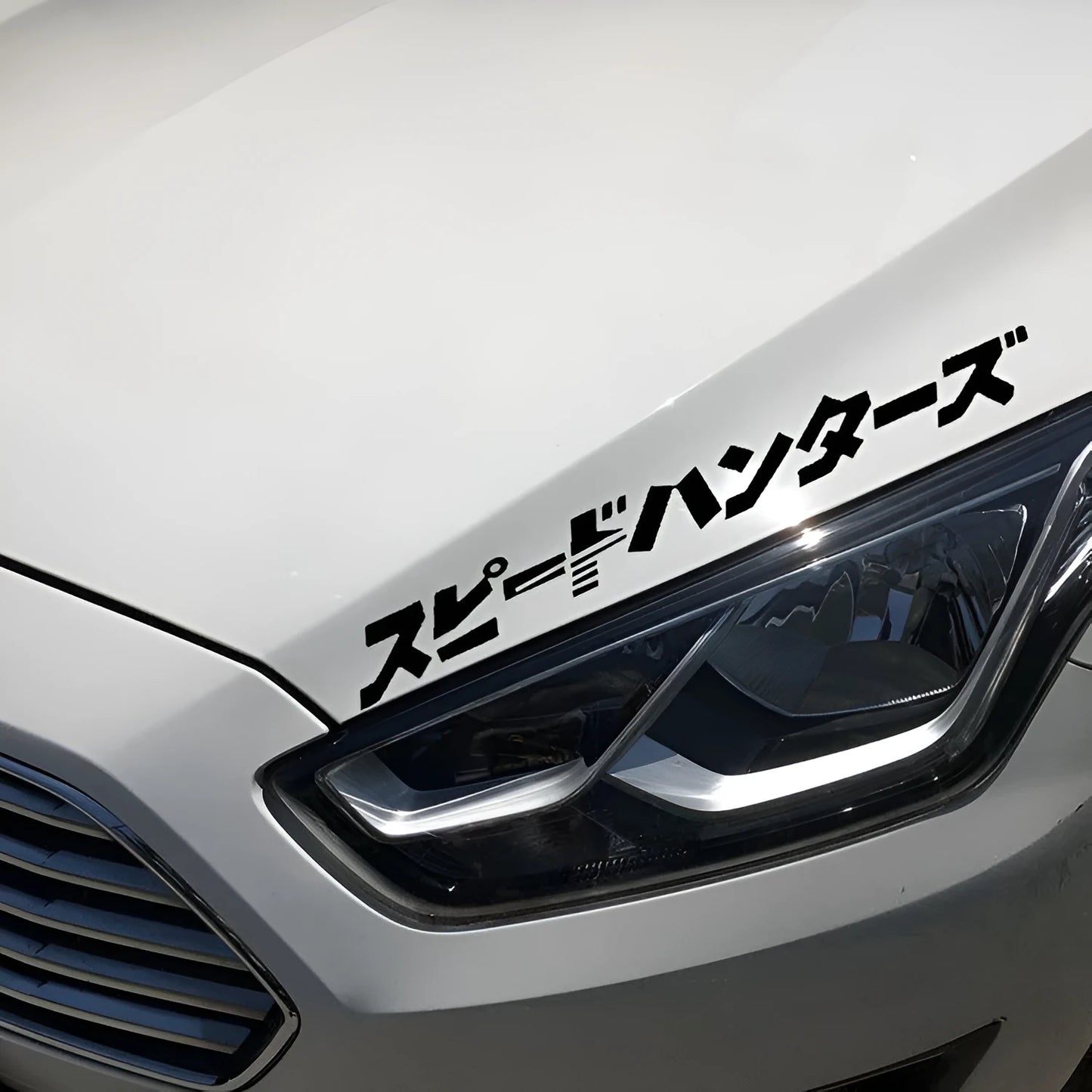 JDM Speed Hunting car sticker decal in black on a vehicle panel.