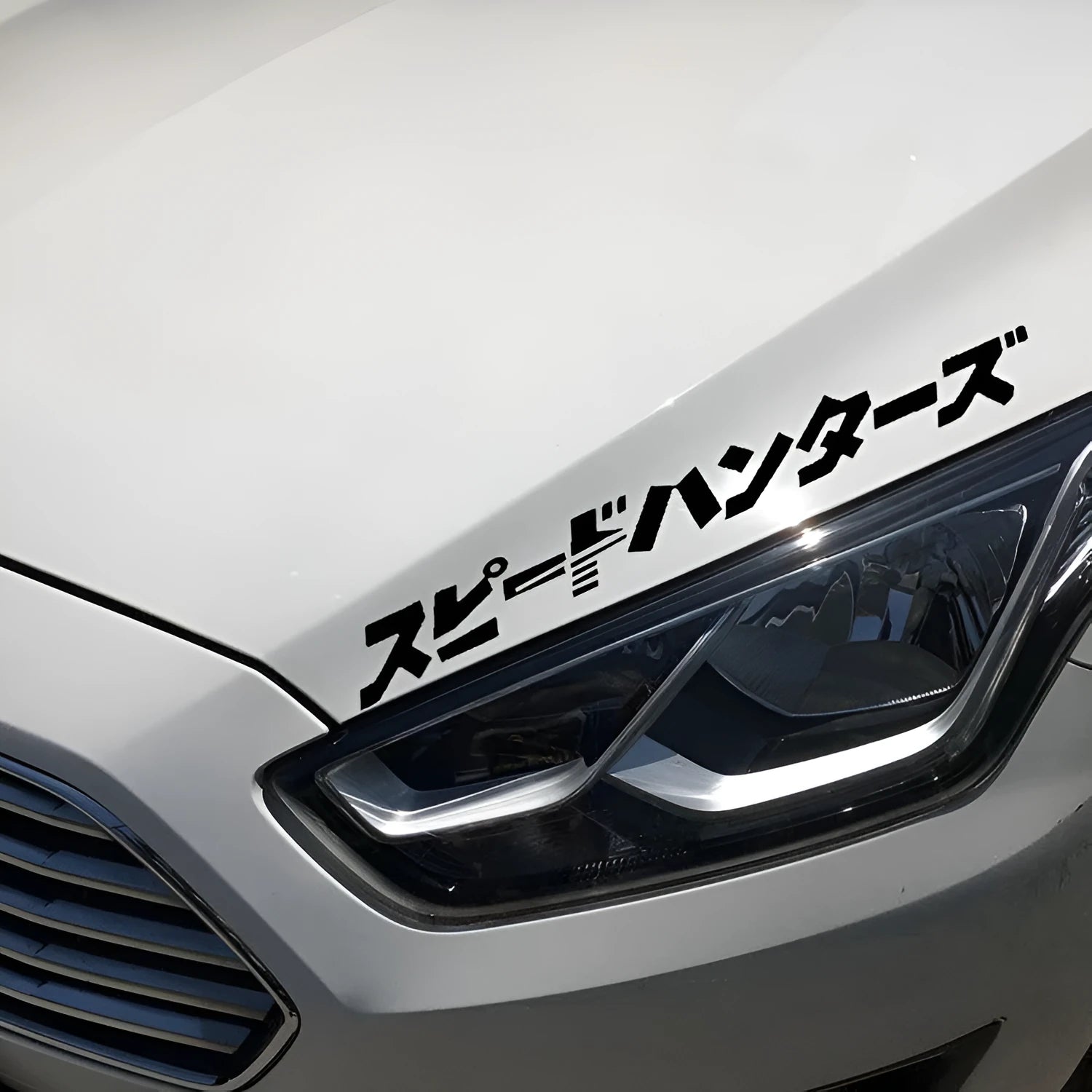 JDM Speed Hunting car sticker decal in black on a vehicle panel.