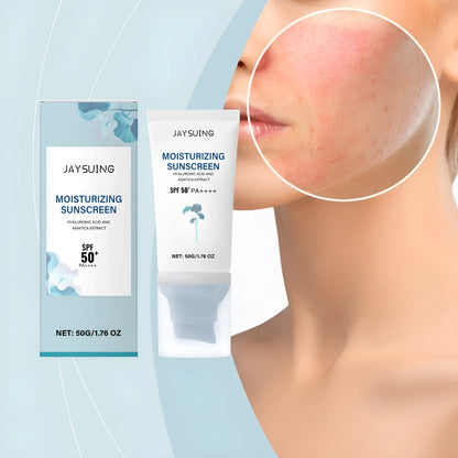 Portable 50g Snow Grass sunscreen tube with mineral and chemical UV protection