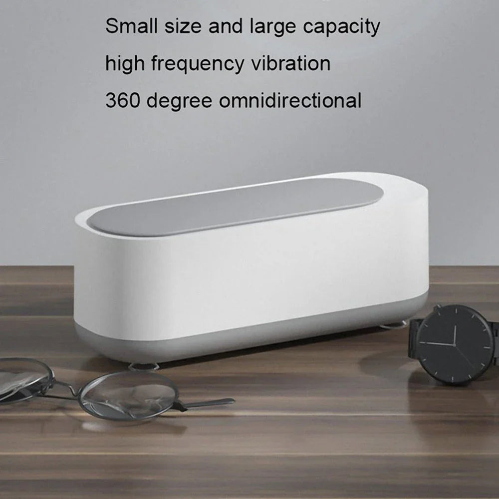 Premium ultrasonic cleaning machine for jewelry, watches, and eyewear - restores shine in just minutes