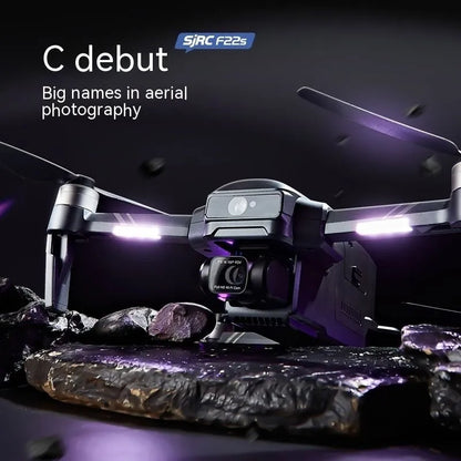 F22S obstacle avoidance drone with HD aerial camera, GPS, folded to 21 x 9.5 x 8cm, official full set