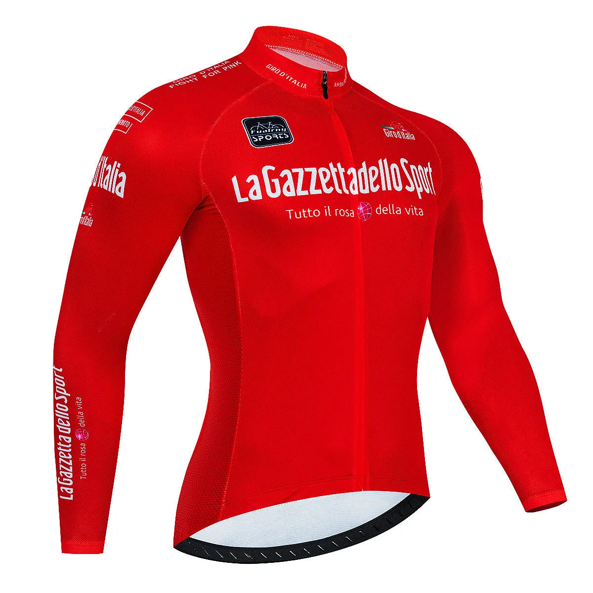 Men's long sleeve mountain bike cycling jersey in patterned colour with breathable fabric