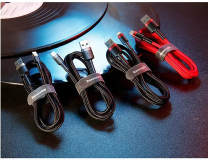 USB-C to Lightning fast charging cable for iPhone with gold connector in 0.5m, 1m, 2m and 3m length options