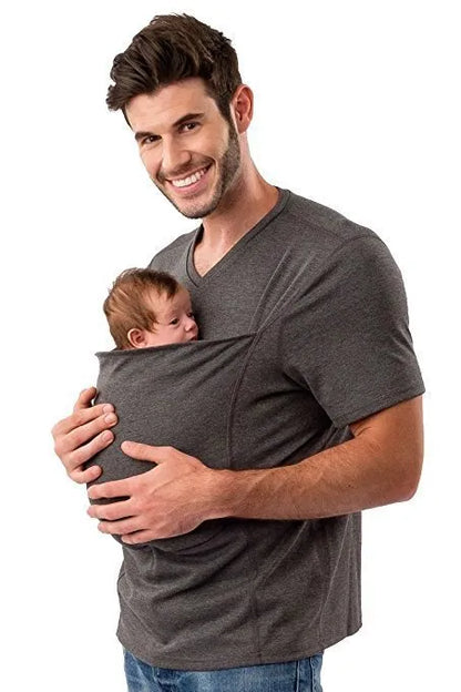 Green cotton loose fit round neck short sleeve T-shirt laid flat.