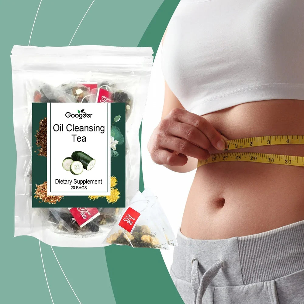 Googeer Oil Cleansing Tea Body Treatment with 20 tea bags containing traditional Chinese herbs