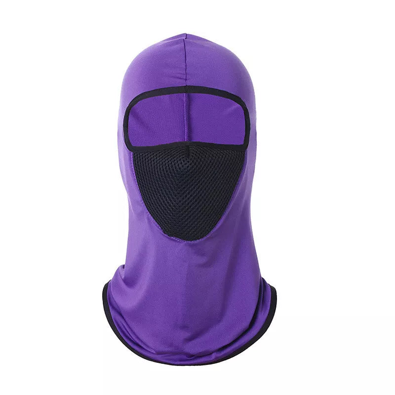 Lycra Soft Equipment Outdoor Windproof Sunscreen Hood in various colours