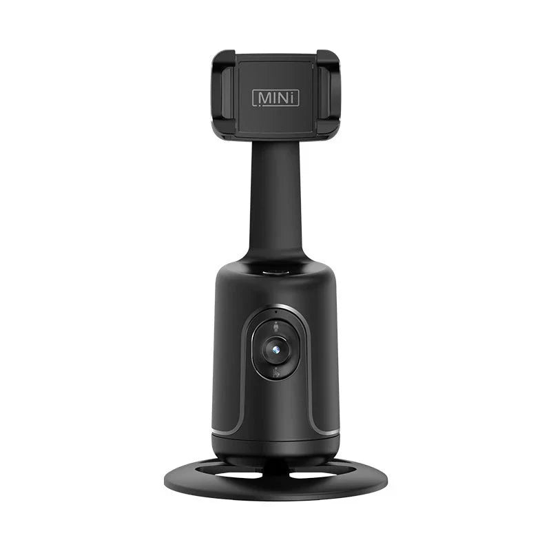 360 degree auto face tracking smartphone gimbal stabilizer with AI smart tracking and tripod for vlogging, live streaming, and video recording