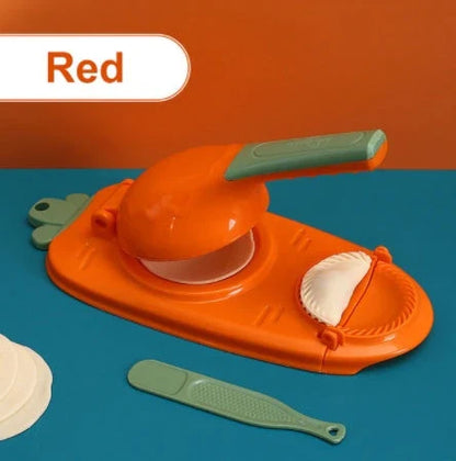 Ergonomic dumpling press tool made of food-grade plastic for easy and convenient homemade dumplings