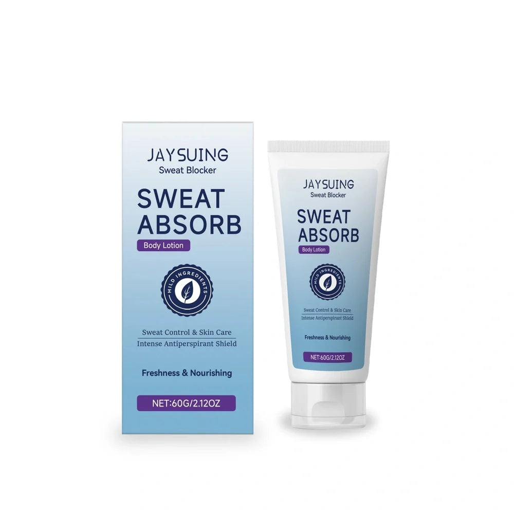 60g sweat absorb body lotion bottle with aluminium chloride, mint leaves, and witch hazel for daily perspiration control